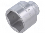 Socket | socket spanner | HEX 34mm | 1/2" | Socket bit length: 47mm