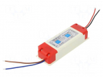 Power supply: switching | LED | 36W | 12VDC | 3A | 220&divide;240VAC | IP20 | 80%
