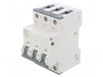 Circuit breaker | 230/400VAC | Inom: 16A | Poles: 3 | Charact: B | 6kA