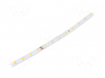 LED tape | white warm | 2835 | LED/m: 72 | 8mm | white PCB | IP20 | 3W/m