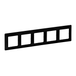 5 GANG PLATE MAT BLACK VALENA LIFE