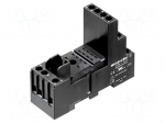 Socket | PIN: 8 | 12A | 240VAC | H: 61.5mm | W: 28mm | screw terminals | RCM