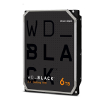 HDD|WESTERN DIGITAL|Black|6TB|SATA|128 MB|7200 rpm|3,5"|WD6004FZWX