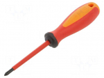 Screwdriver: insulated | Phillips | PH1 | Blade length: 80mm | 1kVAC