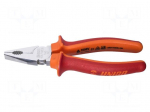 Pliers | insulated,universal | carbon steel | 180mm | 406/1VDEBI