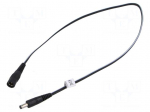 Cable | 2x0.5mm2 | DC 5,5/2,1 socket,DC 4,8/1,7 plug | straight