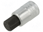Socket | hex key,socket spanner | HEX 17mm | 1/2" | INHEX