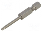 Screwdriver bit | Torx&reg; | TX08 | 1/4" | Overall len: 50mm