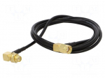 Cable | 1m | RP-SMA male,SMA female | black | angled | 50&Omega;