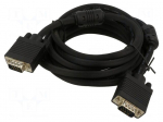 Cable | D-Sub 15pin HD plug,both sides | black | 3m | Cu