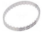 Timing belt | T5 | W: 25mm | H: 2.2mm | Lw: 270mm | Tooth height: 1.2mm