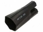 Cable breakout | 75/32mm | black | Diam.after shrinking: 31/14mm | AK