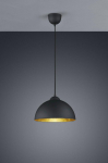 Trio Jimmy piekarama lampa E27 black/gold brushed steel R30121002 4017807284379