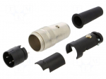 Connector: M16 | plug | male | PIN: 3 | 7A | 150V | 680 | soldering | straight