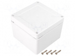 Enclosure: multipurpose | X: 105mm | Y: 105mm | Z: 75mm | ZP | ASA | white
