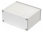 Enclosure: with panel | Filotec | X: 105mm | Y: 80mm | Z: 48mm | aluminium