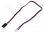 Cable | black,red,blue | 300mm | JST,servo | 10pcs | Cores: 3 | Gravity
