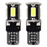 Autolambid, Mootorratta ja traktori valgustid // Auto LED-pirnid ja komplektid // Żar&oacute;wki led canbus 5smd 5730 t10 w5w white amio-01628