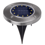 Uued tooted // Solarna lampa najazdowa ogrodowa LED Maclean IP44, 12 LED SMD, 4000K, Ni-MH 600 mAh, 0,7W,  MCE318