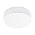 OVO plafon LED, 43W, 4000K, 4750lm, biała stal, klosz szklany matowy, IP20, - 400