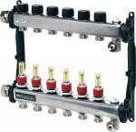 SLQ S-HKV 10 with flow meterSST, 1" nut, flat