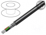 Wire | 4x24AWG | stranded | Cu | Insulation: PVC | chrome | RS232,RS423