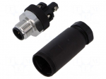 Connector: M12 | plug | PIN: 5 | male | straight | IP67 | screw terminal