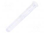 Fiber for LED | &Oslash;1.3mm | L: 8mm | round | Front: flat | straight | PLPC1