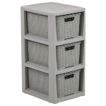 Furniture sections and sets // Kontorim&ouml;&ouml;bel // Regał z 3 koszykami BranQ szary