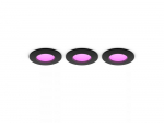 Philips Hue Hue baltie + krāsainie toņi Slim downlight S (90mm) EMEA-melns Multipack 929003712202 8720169264793