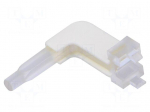 Fiber for LED | &Oslash;2.8mm | L: 20mm | No.of mod: 1 | Front: flat | H: 15mm
