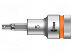 Socket: hex key-bit | Hex Plus | HEX 5mm | 1/2" | Zyklop