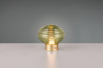 Trio Earl LED table lamp matt brass/green rechargeable gaismeklis R57771115 4017807601947
