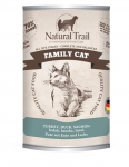 NATURAL TRAIL Family Cat Turkey, duck, salmon - wet cat food - 400g