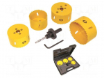 Hole saw set | &Oslash;: 65mm,70mm,76mm,83mm | 4pcs.