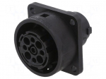Connector: circular | socket | for panel mounting | PIN: 9 | female