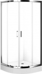 Shower enclos. Brasco 90x90x190cm, chrome/transp.