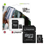 Kingston Canvas Select Plus MicroSD memory card, 128GB, 100MB / s, with adapter