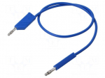 Test lead | 60VDC | 30VAC | 32A | Len: 0.5m | blue | Material: brass