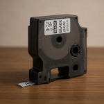 Label tape DYMO D1 Standard Black on Transparent 6mm