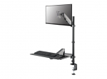 TV bracket NEOMOUNTS  DS90-325BL1 Sit-stand workstation desk 1 screen - 17-32" - 1-9 kg (curved 6 kg) - gas spring - black