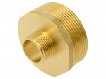Splice terminal: nipple | male-male,reductive | brass CW617N | BR