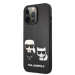 Back panel cover Karl Lagerfeld Apple iPhone 13 Pro Choupette PU Leather Case Black