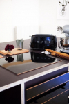 Smeg TSF02BLEU Toaster, 4 slice, black, metal body