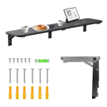 T&ouml;&ouml;riistad ja m&otilde;&otilde;teseadmed // Uued tooted t&ouml;&ouml;riistade, tarvikute kategoorias // Składana p&oacute;łka / blat Maclean, czarny, 100x20cm, max. 50kg, MC-129 B