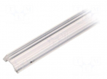Profiles for LED modules | angular | white | L: 1m | aluminium | 30/60&deg;