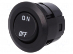 ROCKER | SPST | Pos: 2 | ON-OFF | 3A/250VAC | black | none | Rcont max: 20m&Omega;