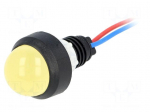 Indicator: LED | prominent | 12VDC | 12VAC | Cutout: &Oslash;13mm | IP40
