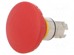 Switch: emergency stop | Stabl.pos: 2 | 22mm | red | IP67 | Pos: 2