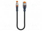 Cable: for sensors/automation | M12,M8 | PIN: 4 | 0.15m | plug | 30VDC